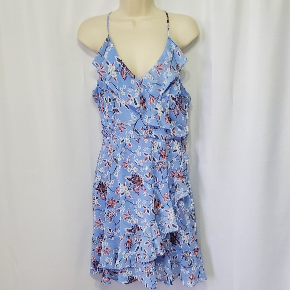 Blue Multicolor Floral dress